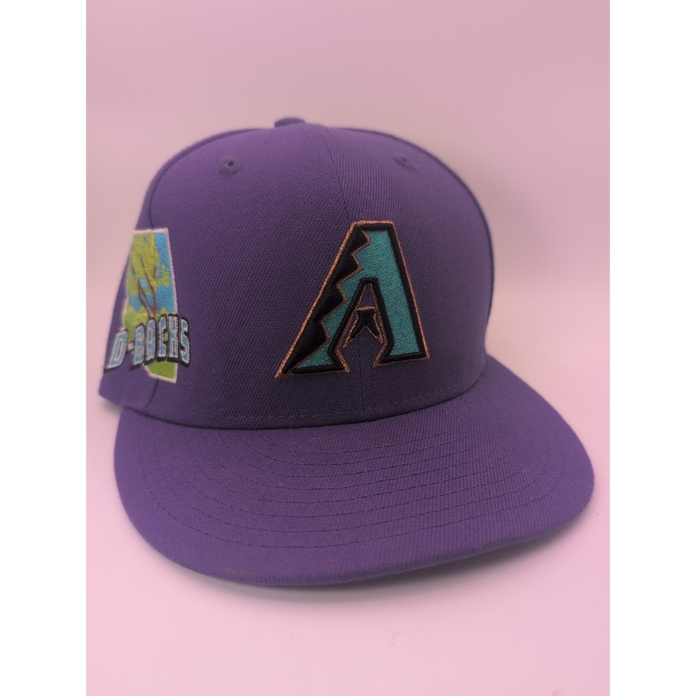 Arizona Diamondbacks MLB "STATEVIEW" Fitted Hat~Purple Baseball 7 1/4